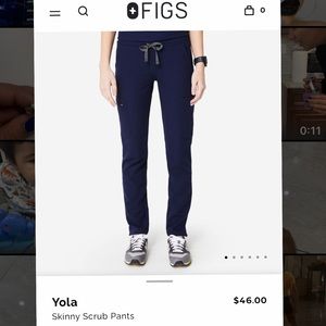 Figs Yola Scrub Pant Petite M
